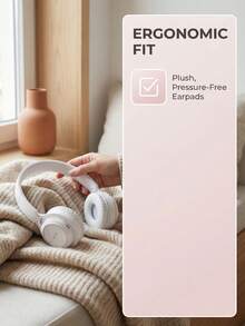 可折叠无线耳机，带麦克风，马卡龙色设计，HIFI低音，价格实惠，时尚百搭，新年、情人节礼物之选