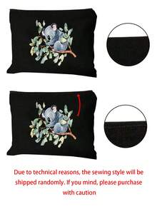 Multifunctional Vest-Style Shoulder Bag With A Cute Koala Pattern In A Watercolor Style, Large Capacity Women Handbags Folding Reusable Shopper Bag Travel Grocery Bag, Makeup Bag, Lightweight Storage Bag, For Storing Commuting Items, Cosmetics - Multicolor - View 10