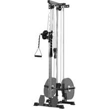 Máquina de cable de pared, máquina de cable de potencia LAT, LAT Pull Down y LAT Row LAT Tower, máquina de cable cruzado con 20 posiciones, máquinas de LAT Pulldown para gimnasio en casa, entrenamiento corporal total - Negro - Ver 8