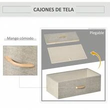 Gavetas de armazenamento - Cinza claro - Ver 3