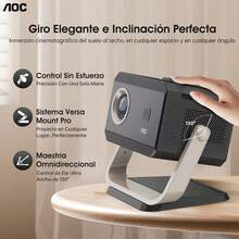 [High-Brightness Portable Projector] AOC 15000 Lumens 4K Projector, Supports Wi-Fi 6, Autofocus + Keystone Correction, Compatible With Multiple Platform Devices, Dual Modes For Work And Gaming. - Xem 1