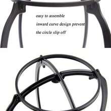 Collapsible Wig Stand For Women, Portable Wig Holder For Styling And Travel, 13.8 Inch Wig Display Head For Multiple Wigs - 彩色 - 查看 6