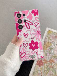 1个心形花朵图案透明软TPU手机壳，防摔防刮防指纹，摄像头开孔精准，兼容三星、Pixel、Infinix、Redmi等品牌手机 - 彩色 - 查看 8