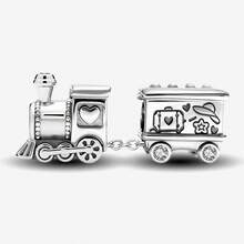 1件925纯银交通系列：火车、飞机装饰珠吊坠，适合女士手链DIY饰品 - 集合8 - 查看 13