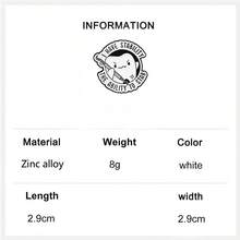 1PC Funny Dental Enamel Pins Cute Tooth Brooches For Dentist Nurse Backpack Lapel Decor Gift - White - View 10