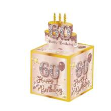 16/18岁生日拉出式红包礼盒，内含贺卡，创意惊喜派对生日红包礼盒 - 彩色 - 查看 9