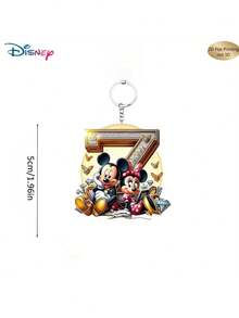 2D Flat, 2D Flat Printing, 1 Acrylic Keychain, 26 English Letters, Mickey And Minnie Pattern Design, Cute Bag Keychain, Couple Keychain, Car Keychain, Mickey And Minnie Fan Birthday Gift, Smooth Surface, Keychain, Decorative Keychain, Cartoon Keychain, Valentine's Day Gift, Fan Gift, 2D Flat Gift (If The Product Is Not Opaque, Please Tear Off The Protective Film On The Back Of The Print). - Multicolor - View 24
