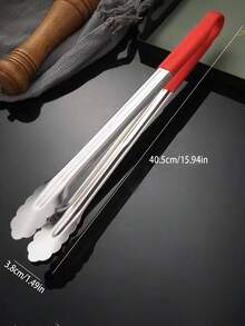 Thick Stainless Steel Food Tongs, Kitchen Food Clip, BBQ Supplies, Heat Resistant Food Tongs, BBQ Tongs - Multicolor - View 9