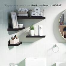 CYKITUL Set de 4 Repisas Mixtas Flotantes Diferentes Tamaños 50x15 40x15 30x15 20x15 No Apta para Tablaroca Anahuac - Anáhuac - Ver 7
