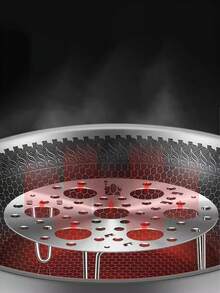 Stainless Steel Round Steamer, Foldable Steaming Rack, High Foot Steaming Tray For Eggs, Buns, Steaming Compartment, Home Kitchen Cookware - Silver - View 6