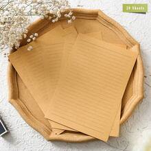 高档亚麻信封+火漆封印+文具套装，适用于DIY礼品、婚礼请柬和办公用途 - 彩色 - 查看 26