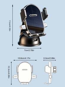 车载手机支架 – 360°旋转仪表盘支架，带吸盘底座、自动锁定机制、防震防抖、通用车载导航支架 - 吸盤支架 - 查看 11