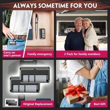 2PCS Control de Portón Eléctrico Abridor de Puerta de Garaie Control Remotc, Compatible ,100M Distancia de Controll. - por defecto - Ver 2