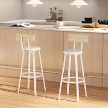 HOMCOM Barstools - White - View 9