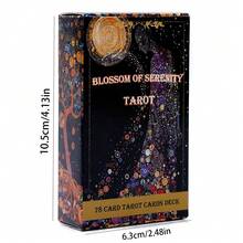 宁静之花塔罗牌占卜游戏卡牌占卜命运派对家庭桌游 - 棕色 - 查看 7