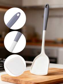 1/2/3/4件套灰白硅胶铲勺套装，不粘锅厨具 - 白色 - 查看 10