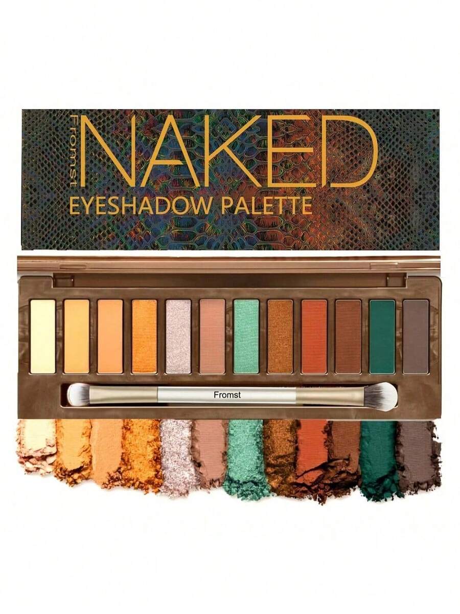 12-Color Pure Vegetarian Desert Oasis Eyeshadow Palette - 12 Kinds Of Desert Inspiration Neutral Color System, Elegant And Wild Color System, High Pigment, Easy To Fade, Valentine's Day Limited, Is The Best Makeup Gift For Good Friends - 多色的 - 查看 1