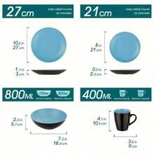 Dining Sets - Blue - 16 Pcs - View 4