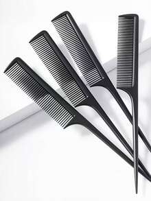 4pcs/2pcs/1pc Tapered Gray & White Round Curling Iron Brush, Salon Styling Brush, Hollow Aluminum Tube Brush, Ceramic Curling Brush, Straightening Brush, Hair Brush, Home/Travel Essential - Multicolor - View 5