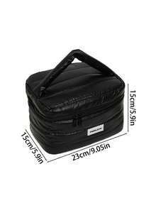 Large Capacity Minimalist Design Makeup Bag, Multi-Compartment Travel Toiletry Pouch, Suitable As Holiday Gift - Multicolor - View 12