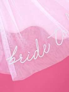 1件纯色新娘头纱，带梳子，简约优雅的婚礼新娘头纱，新娘送礼会配饰，圣诞新娘派对刺绣头纱，新娘派对配饰，新娘头饰装饰，白色新娘送礼会礼物，订婚礼物，婚礼，伴娘礼物 - 彩色 - 查看 6