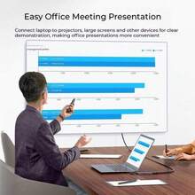 Acer 宏碁 Type-C 扩展坞，千兆以太网端口，USB 3.0 集线器，RJ45 适配器，HDMI 4K 60Hz，PD 充电扩展坞 - 深灰色 - 查看 4