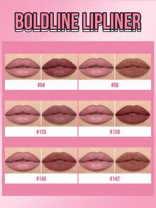 MISSLYN 1pc Perfect Line Lip Liner, Long-Wear High Pigment Lip Makeup, Retractable & Sharpenable Gel Lip Pencil, Smooth Application Natural Finish Smudge-Proof Lip Contour For Daily Wear, Party & Y2K Looks, Gift For Birthday & Holidays, Vegan & Cruelty-Free - #135 - View 10