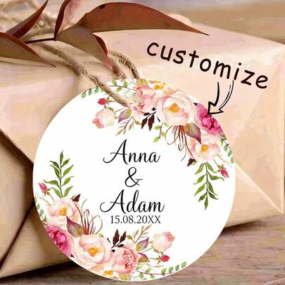 Etiquetas personalizadas para cajas de recuerdos de boda, tarjetas de felicitación de compromiso personalizadas, etiquetas colgantes decorativas para bolsas de dulces de boda, tarjetas de regalo personalizadas, etiquetas personalizadas para botellas de vino, tarjetas de mensaje de regalo, tarjetas de felicitación, postales, etiquetas de regalo, para fiestas, vacaciones, Navidad, temporada de bodas, reuniones, restaurantes
