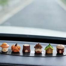 2/6pcs Creative Forest Cabin Car Dashboard Decor Ornament - Ideal For Decorating Your Car Dashboard, Computer Desk, Office Computer Screen, And Office Desk. These Are Small Decorative Items And Gifts (Using Non-Trace Adhesive).