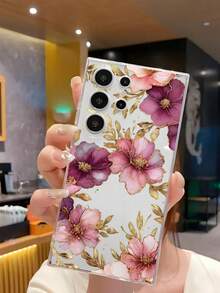 Funda para  con un exquisito diseño floral, apta para las series  17/AIR/16E/15/14/13/12/11/XS MAX/XR/PRO/PLUS/PRO MAX/MINI. También compatible con las series  S25/A/M/NOTE,  S/G/EDGE/E y modelos de la serie Transsion TECNOCAMON/PHANTOM/SPARK. Transparente, sencilla, elegante y duradera, utiliza material TPU para una mayor protección. Ideal para San Valentín, Halloween, Navidad, Año Nuevo y otras celebraciones, es la mejor opción para uso personal o para regalar. - transparente - Ver 5