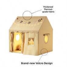 Upgraded Thicker Version Dog House, Metal Frame, Upgraded Thicker Fabric Material, Brand New Hook And Loop Design - Brown - View 3