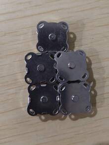 5/10/20 Pairs Magnetic Invisible Snap Buttons, Plum Color Magnetic Snap Buttons, Sewing Buttons, Metal Invisible Sewing Buttons, Wallet Thumb Lock Snaps, Suitable For DIY Crafts Bags Wallets Accessories Replacement, Shoulder Bags Handbags, Bag Accessories Wallet Snaps, 14mm Craft Weaving Button Set For Bags, Magnetic, Sewing, Crafts, Wallets, Bags, Clothing - Multicolor - View 9