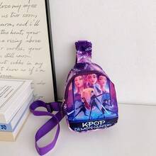 Mattel 女巫猎人卡通韩流单肩包、迷你斜挎包、零钱包、收纳袋、节日家庭聚会礼物、嘉年华节日用品、节日小礼物、节日必备品，适合各种派对和活动纪念品 - 彩色 - 查看 9