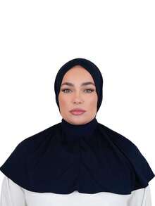 1顶时尚休闲优雅速戴头巾帽，经典简约风格，柔软透气的莫代尔面料，适合日常生活、节日、祈祷等场合。 - 多色 - 查看 24