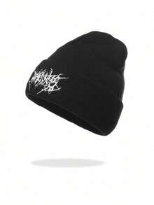 1 eller 2 st. gotisk stil, broderad halsduk för män, stickad mössa, dammode, gatuskidmössa, varm och mångsidig keps för kallt väder, lös passform. - Multifärgad - Visa 5