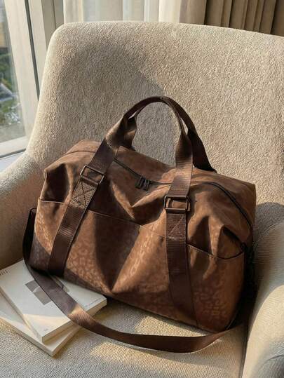 New Fashionable Travel Bag Solid Color Minimalist Niche Design With Sequins Stylish And Cool Suitable For Short Trips Fitness Large Capacity Versatile And Exquisite