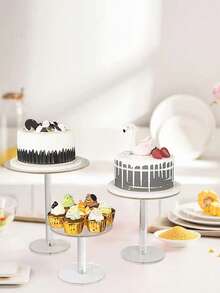 Removable Transparent Acrylic Cake Stand, Wedding Celebration Birthday Cake Display Rack - Transparent - View 8
