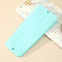 1pc 19cm Silicone Heat Resistant Straightener Protective Sleeve, Travel Curling Iron Non-Slip Mat, Curling Wand Holder, Flat Iron Travel Organizer Bag, Upgraded Version, Hanging Travel Organizer Bag, 1pc Heat Resistant Straightener Clamp Sleeve - Black - View 14