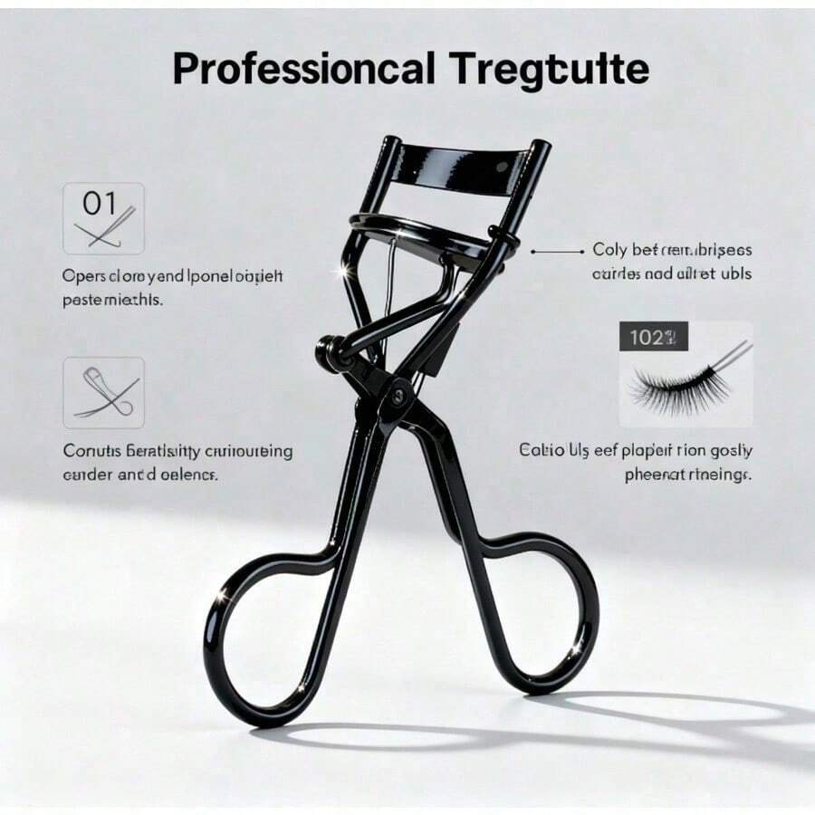 2Pcs Professional Eyelash Curler Set (2-Pack) - 10-Second Curl With All-Day Hold, Beginner-Friendly Design - Black - View 1
