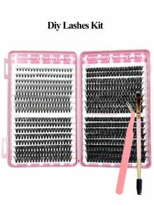 Asiteo 640pcs D Curl Individual Lashes,20D/40D/60D/80D Mixed Lashes,Natural Look Lashes,Soft Fluffy Wispy Clusters Lashes,Eyelashes Extension Kit For Used Daily Makeup,Reusable,Parties,Festivals& Travel & Gifts - D - View 9