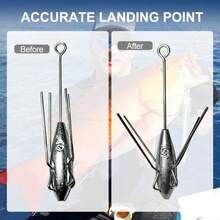 1 pezzo Piombo capovolto, piombo da fondo antistrappo per canna da pesca in mare, pesca a spinning (Modelli multipli disponibili) - Argento - Visualizzare 4