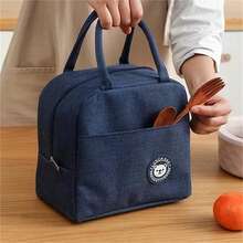 ONEEKA Lonchera Térmica Bolsa Lunch Aislamiento Frío Y Calor - Azul - Ver 4