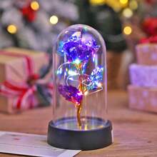 1个仿真玫瑰花布艺装饰夜灯，室内装饰，适用于客厅、卧室、床头柜，适合作为情人节、母亲节、生日礼物送给朋友、家人、爱人，也可作为圣诞节装饰或礼品。 - 紅色 - 查看 20