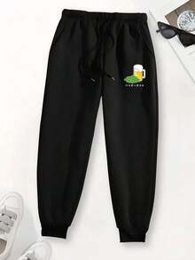 Men Sweatpants - Black - View 2