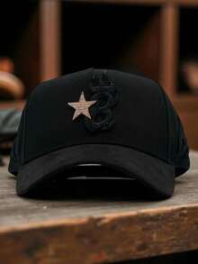 Gorra Barbas hats b-star gamuza excelente fashion modelo diseño - negro - Ver 1