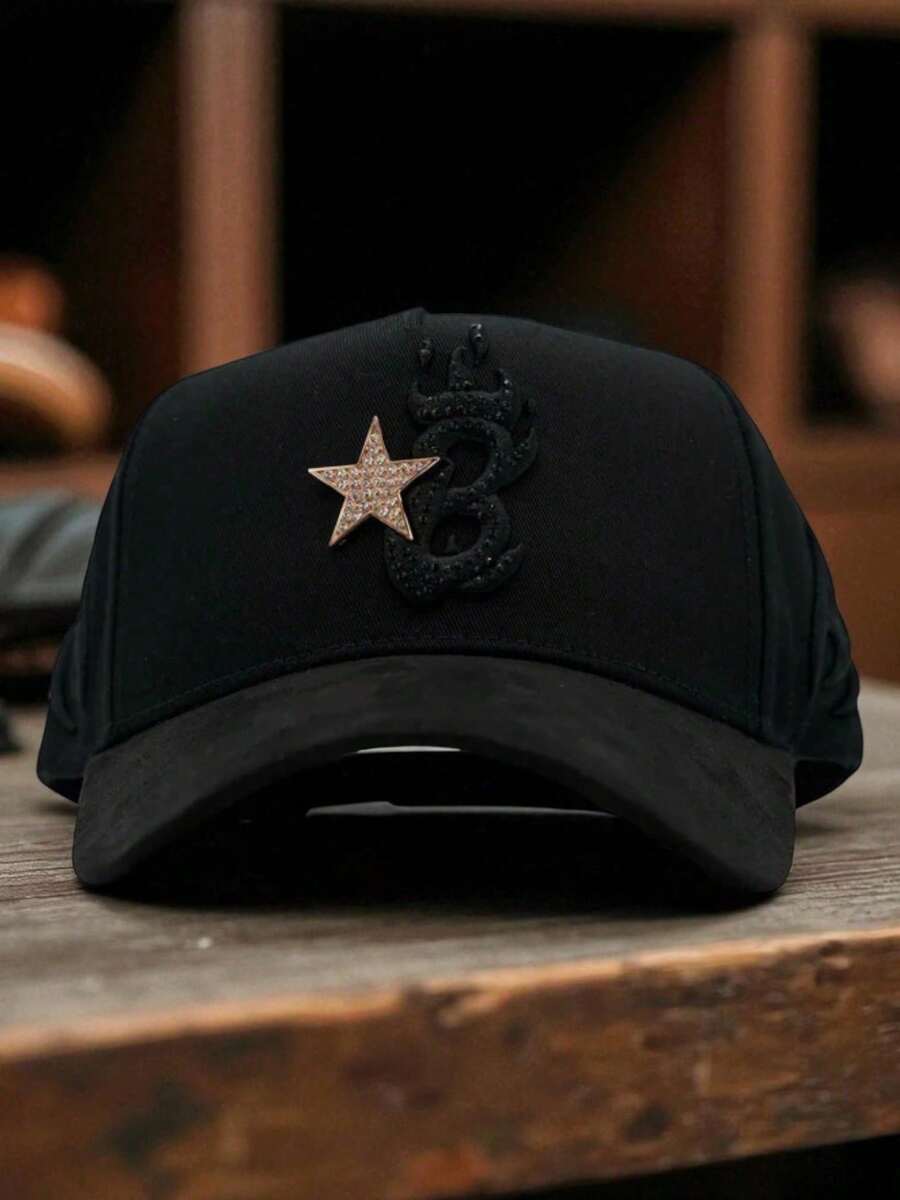 Gorra Barbas hats b-star gamuza excelente fashion modelo diseño - negro - Ver 1