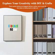 10 Stück bunte Buchstaben Aufkleber, Vinyl selbstklebende Buchstaben & Zahlen Etiketten, Briefkastennummern Schilder, DIY Basteln, geeignet für Schilder, Notizbücher, Klassenzimmer Dekoration, vielseitig einsetzbar für DIY Basteln, Scrapbooking, Geschenkverpackung, Geburtstag, Feiertage, Schulanfang, Schul- und Bürobedarf, Handwerkskunst - Verschiedenfarbig - Übersicht 11