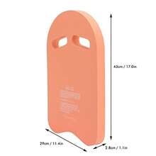 ASDF-Tabla de Natación Tabla de Flotador de EVA Ligera en Forma de U de Dos Agarres Tabla Flotante de Ayuda para Adultos Niños Entrenamiento en la Piscina naranja - Naranja - Ver 3