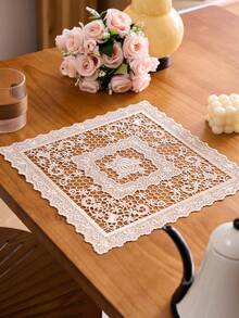 1/2/4/6件装波西米亚风方形餐垫,纯色及花卉刺绣,防滑杯垫,适用于餐桌、厨房、办公桌、咖啡桌、家居装饰,适合节日、派对、婚礼及所有季节。 - 香檳色 - 查看 9