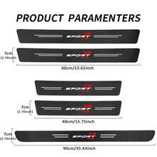 Car Trunk Sill Plate Scratch-Resistant Sticker Decal Car Door Welcome Pedal Scratch Protection Strip For Most Cars - SP-rED - View 2